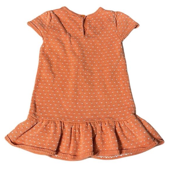 Gymboree girls 3T Knit Pumpkin Halloween Embroidered Ruffle Dress fall - Picture 4 of 4